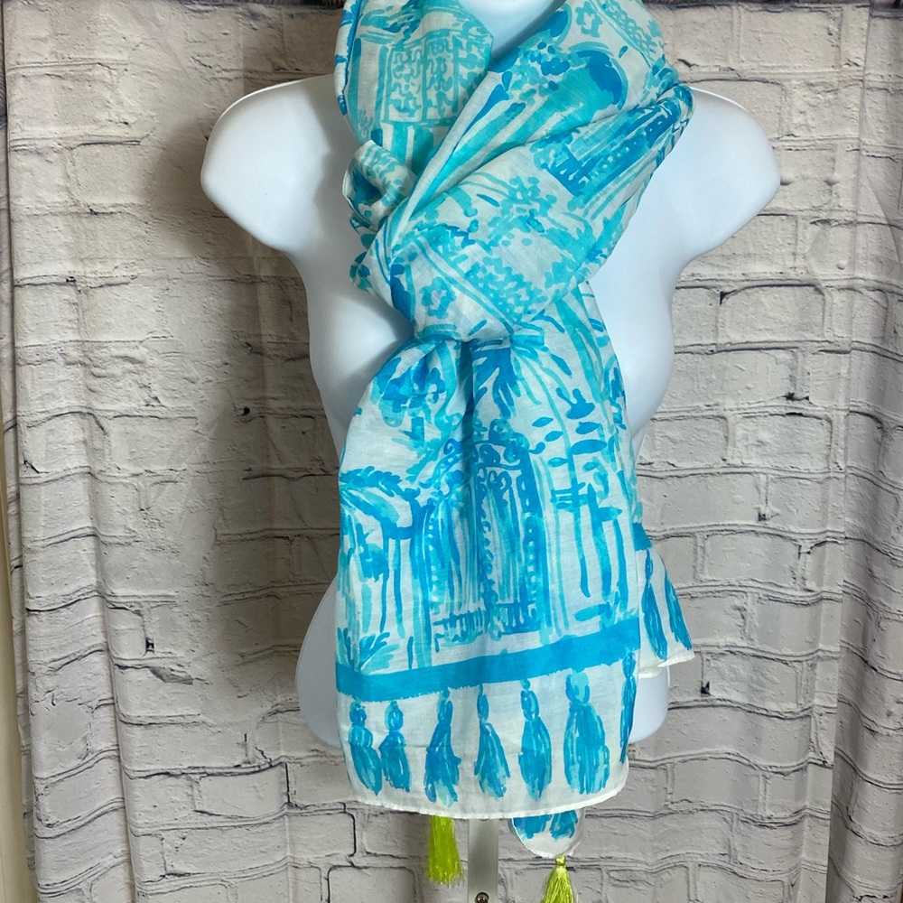 Lilly Pulitzer long, sheer scarf